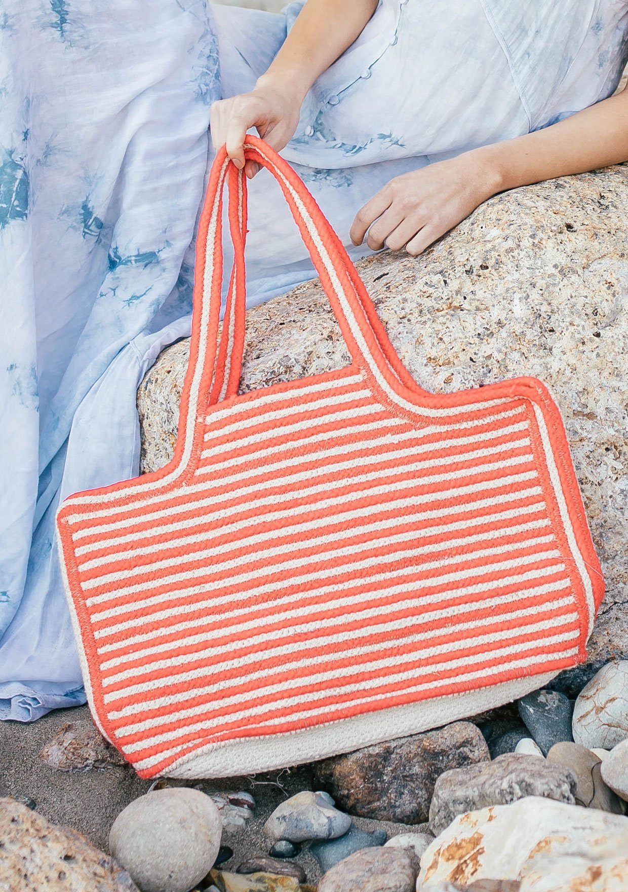 Striped Tote Bag