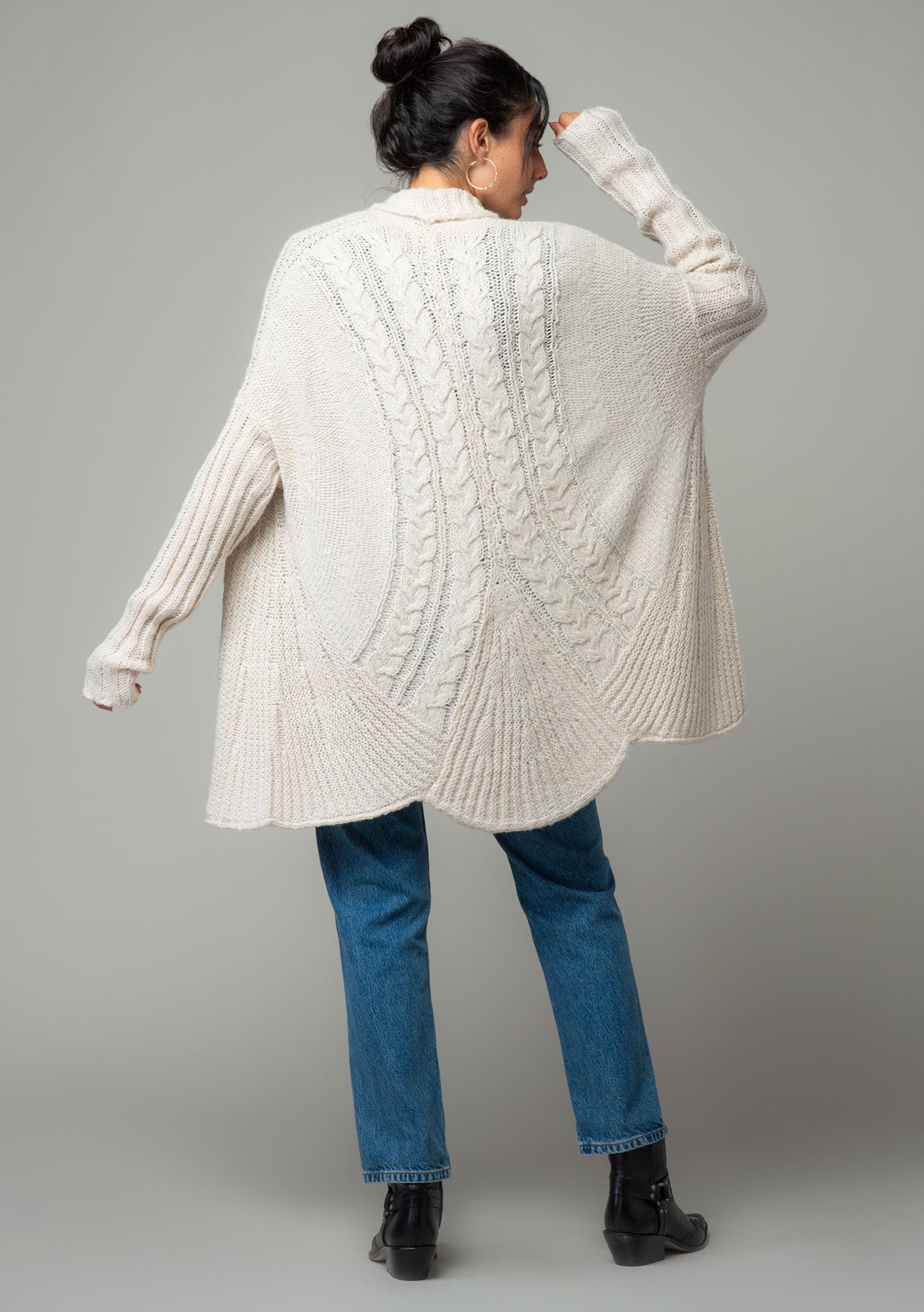 Women\'s Cardigan - Chunky Cardigan Cocoon Knit | LOVESTITCH