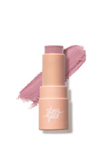 [Scent: Blossom] A moisturizing semi-matte lip balm in a light pink shade, enriched with coconut oil for all-day comfort. Created by Glam & Grace.