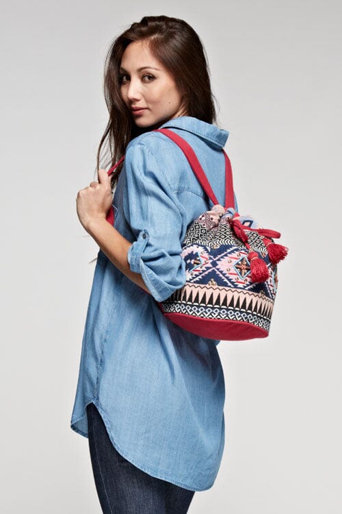 Nomadic Vibes Tassel Backpack