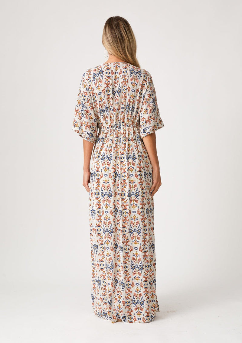 Women's Long Flowy Bohemian Printed Maxi Dress