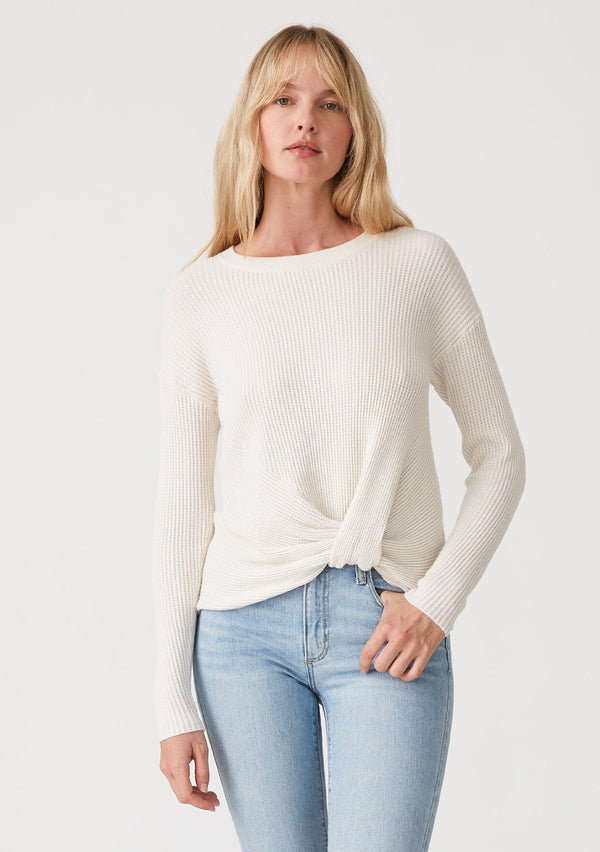 Rib-knit Sweater - White - Ladies