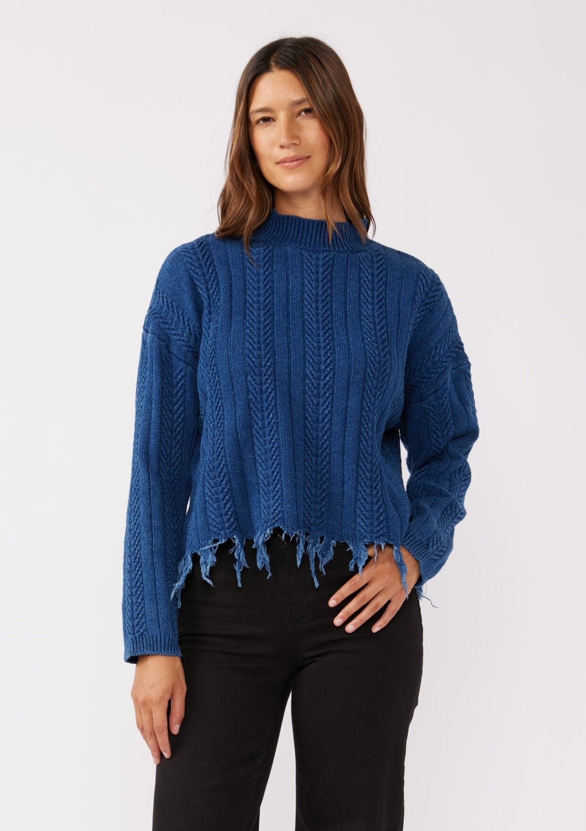 Free People Lucia popular Fringe Sweater