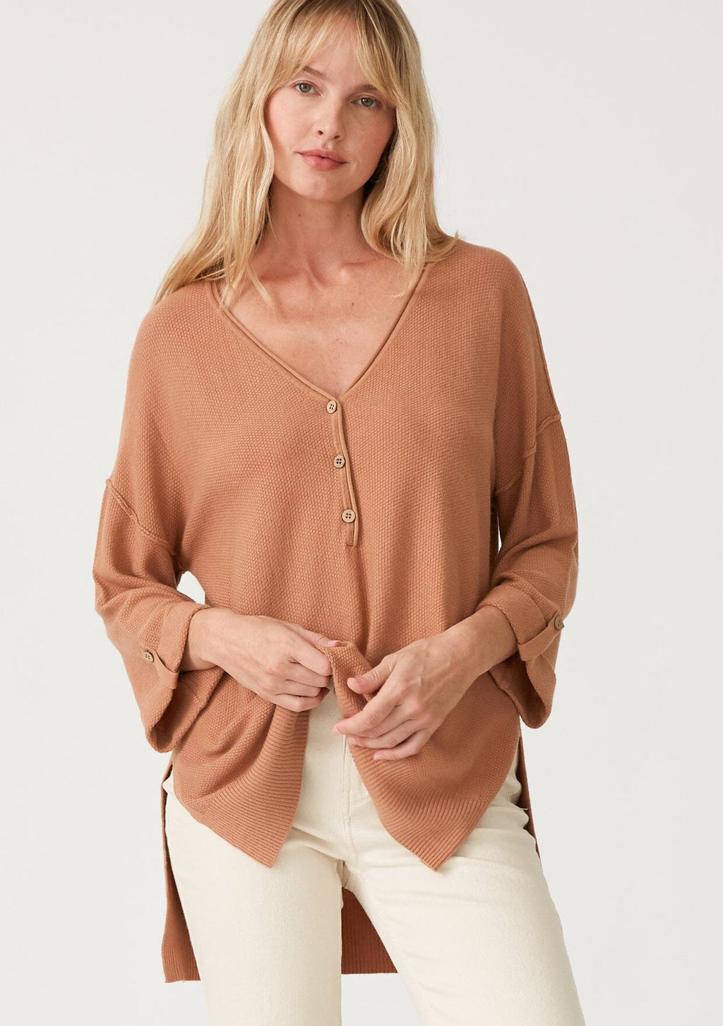 Women's Soft Knit Sweater Tunic Top