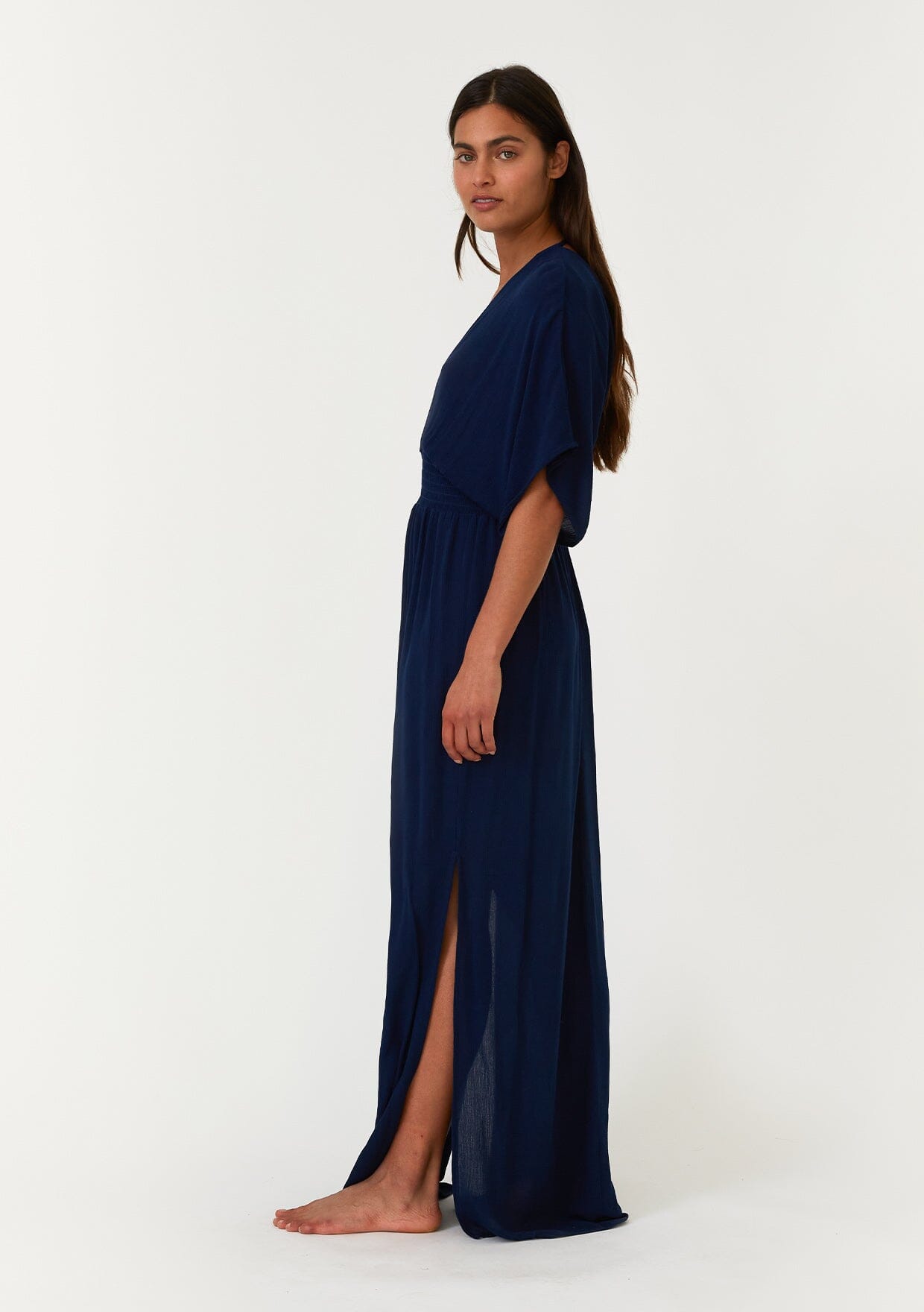 Flattering Kimono Sleeve Maxi Dress | LOVESTITCH