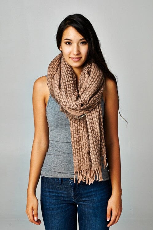 Dahlia Cross Hatch Weave Scarf