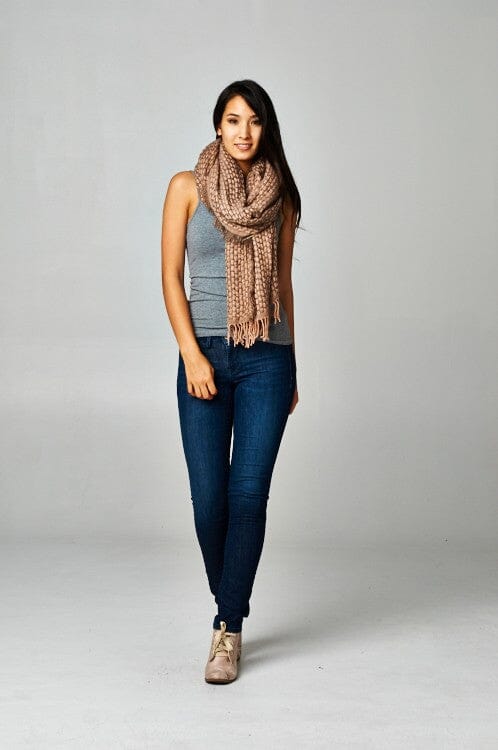 Dahlia Cross Hatch Weave Scarf