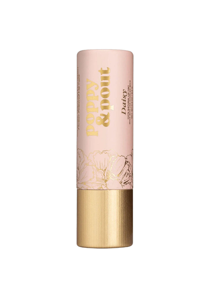 [Color: Daisy] A buildable pink nude lip tint made from 100% natural ingredients. An eco-friendly beauty product handmade from Poppy & Pout. 