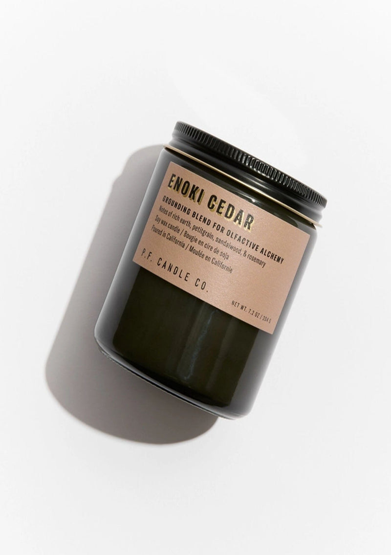 [Size: 7.2 oz Standard] PF Candle Company enoki cedar candle.