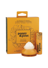 [Scent: Wild Honey] A lip care gift set with a honey scent. Crafted with natural ingredients and oils by Poppy & Pout. 