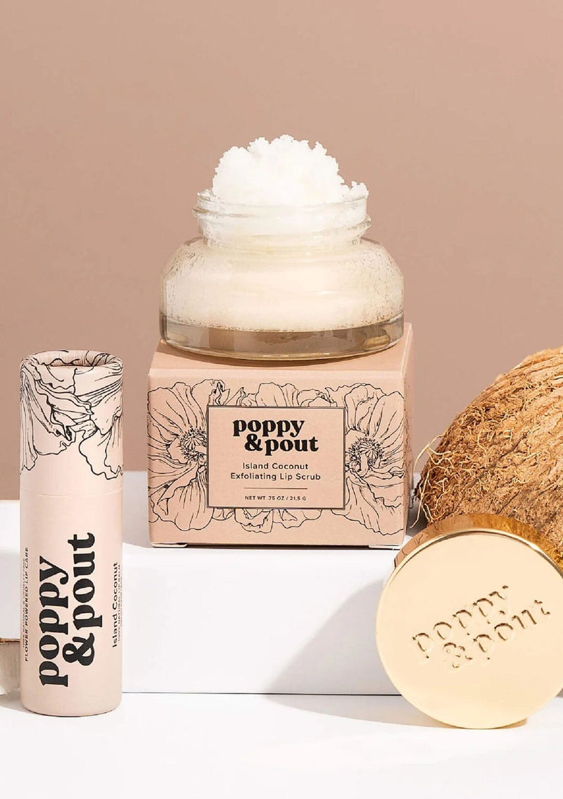 Poppy & Pout Lip Care Duo - Island Coconut