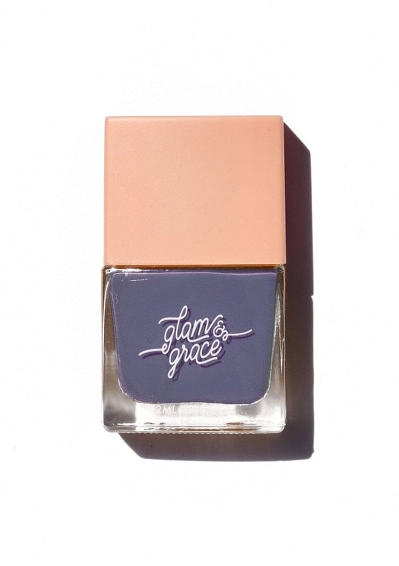 [Color: Juice Box] Non-toxic nail polish with a matte, satin sheen finish. Formulated by Glam & Grace.