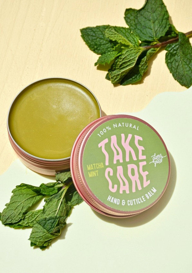 Glam & Grace Hand & Cuticle Balm in Matcha Mint