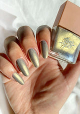 [Color: Mixed Metal] Non-toxic nail polish with a matte, satin sheen finish. Formulated by Glam & Grace.