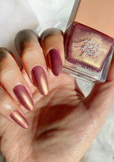 [Color: Mystic] Non-toxic nail polish with a matte, satin sheen finish. Formulated by Glam & Grace.