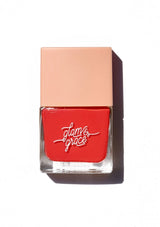 [Color: Poppy] Non-toxic nail polish with a matte, satin sheen finish. Formulated by Glam & Grace.