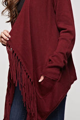 Waterfall Fringed Cardigan