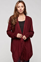 Waterfall Fringed Cardigan