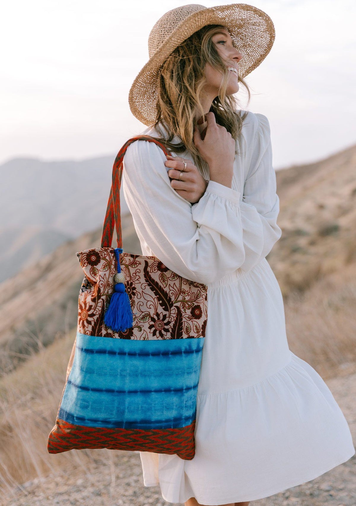 Outlets Red bohemian bag