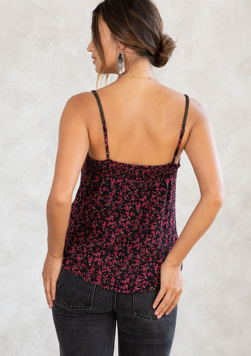 Women Short CAMI Camisole with Adjustable Spaghetti Strap Layer