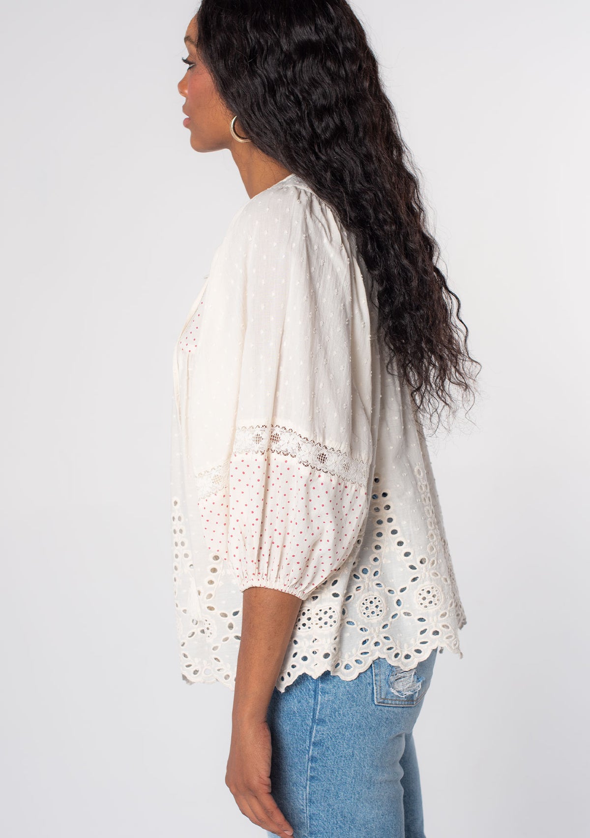 Boho Top - Cotton Embroidered Peasant Top | LOVESTITCH