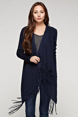 Waterfall Fringed Cardigan