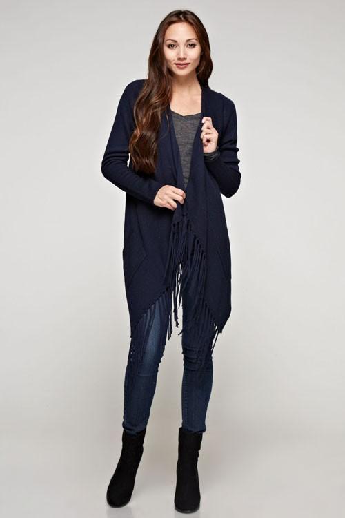 Waterfall Fringed Cardigan