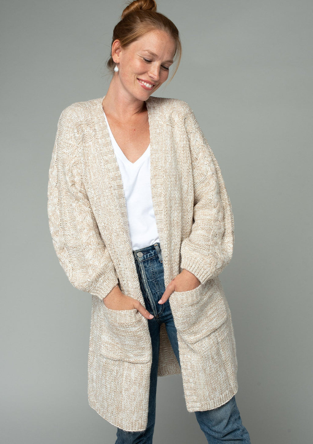 Women's Cardigan - Chunky Knit Cardigan + Cable Knit | LOVESTITCH