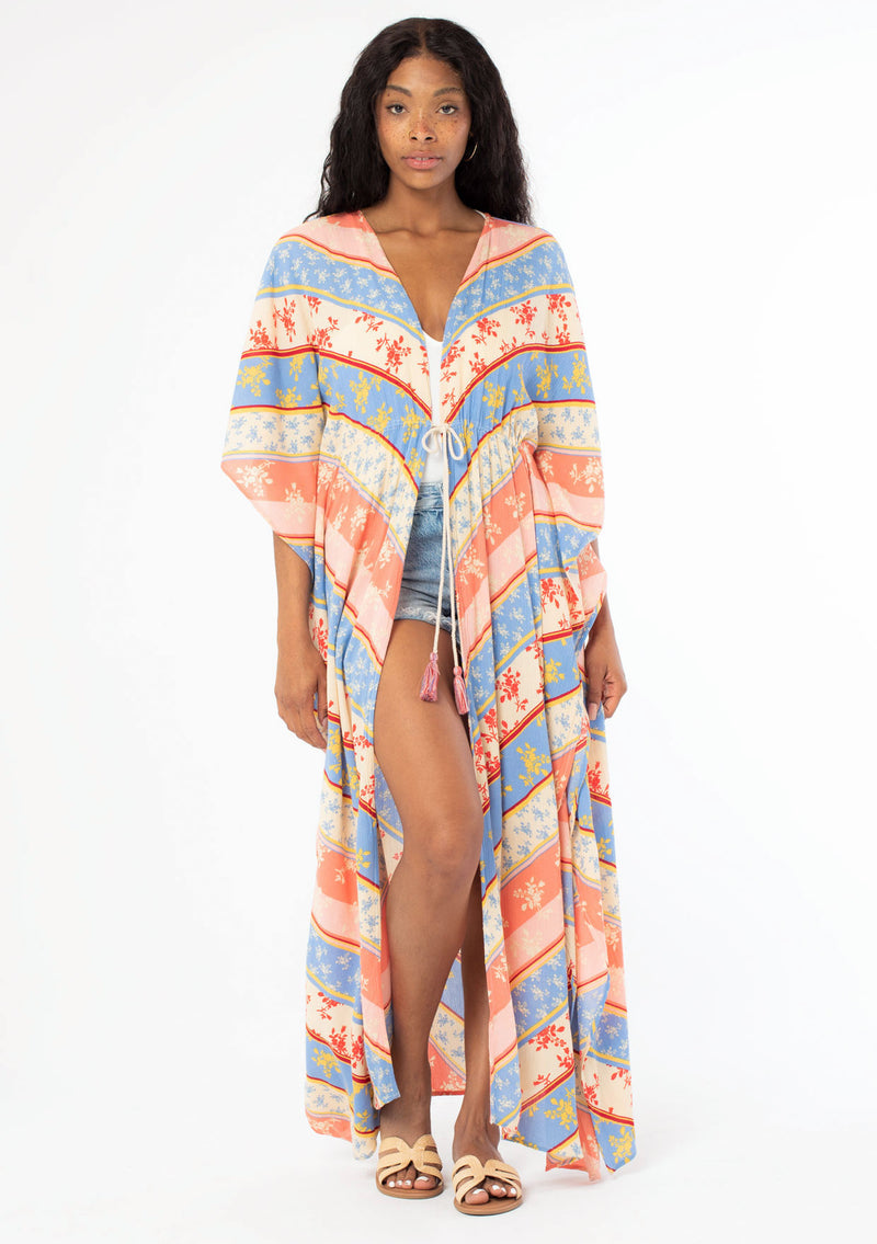 2024 The Gift, Women's Long Beach Dress, Bohemian Kimono Cover Up