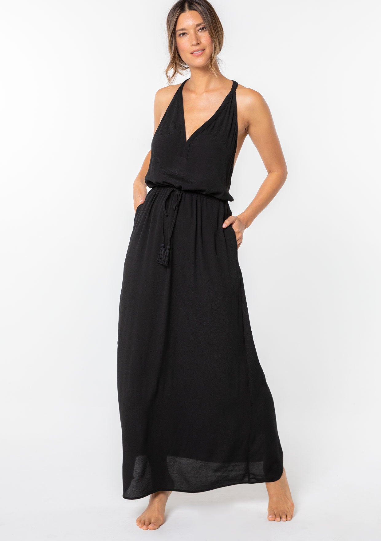 Elegant & Flowy Racerback Maxi Dress | LOVESTITCH