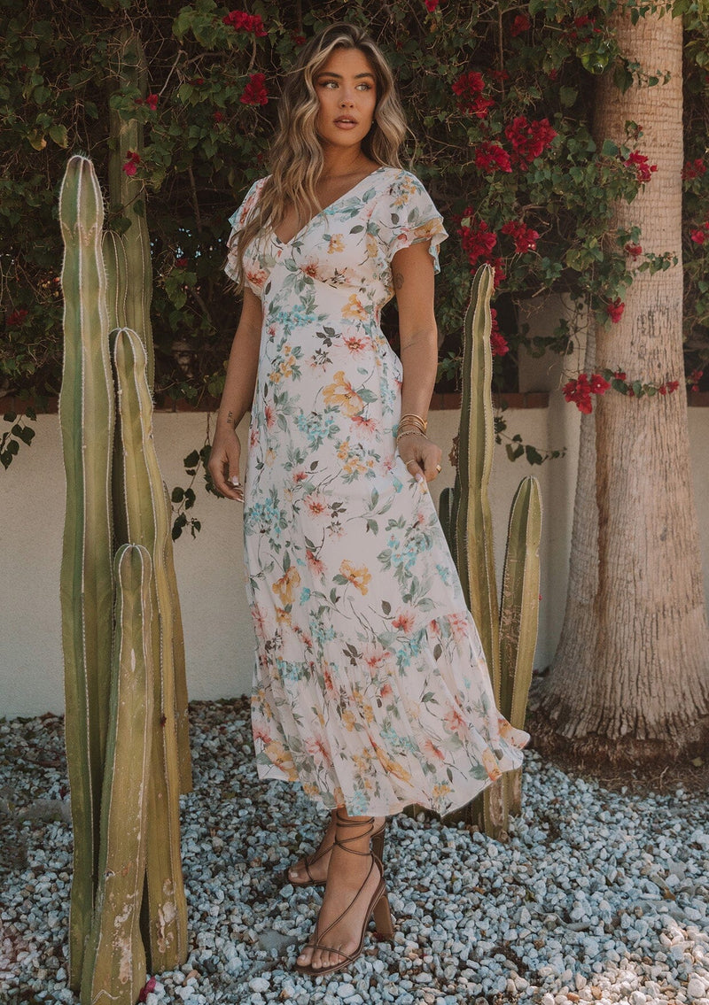 Casual YELLOW Off Shoulder Floral Maxi Dress at best price in New Delhi |  ID: 22558320897