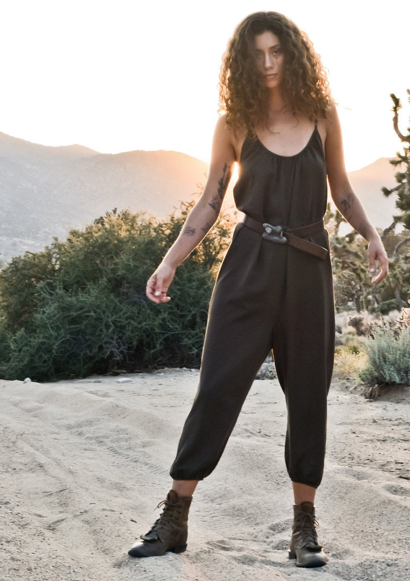 Adjustable Spaghetti Strap Jumpsuit with Pockets – Boho Limited