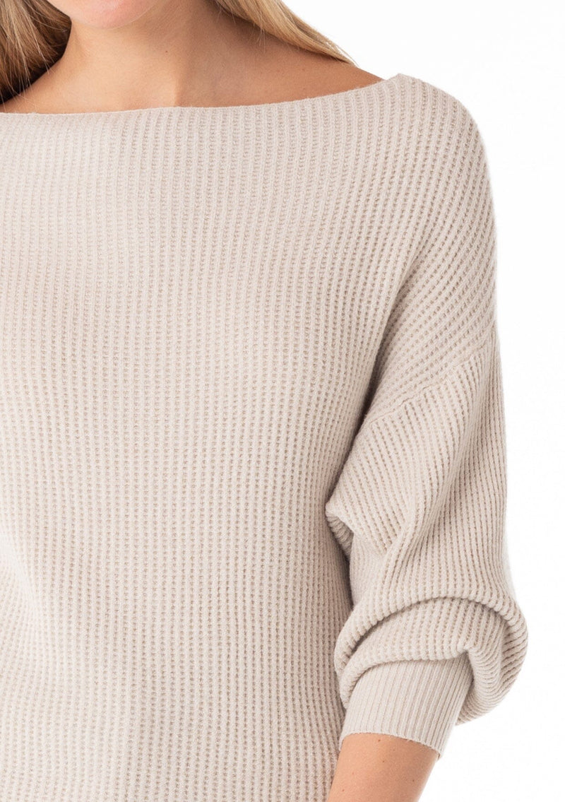 French Laundry™ Waffle Knit Pullover with Shoulder Buttons at Von Maur